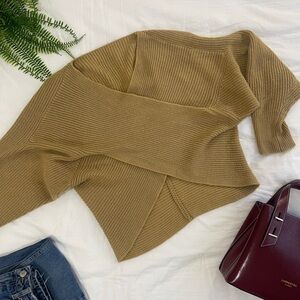 Olive / Camel Knit Sweater